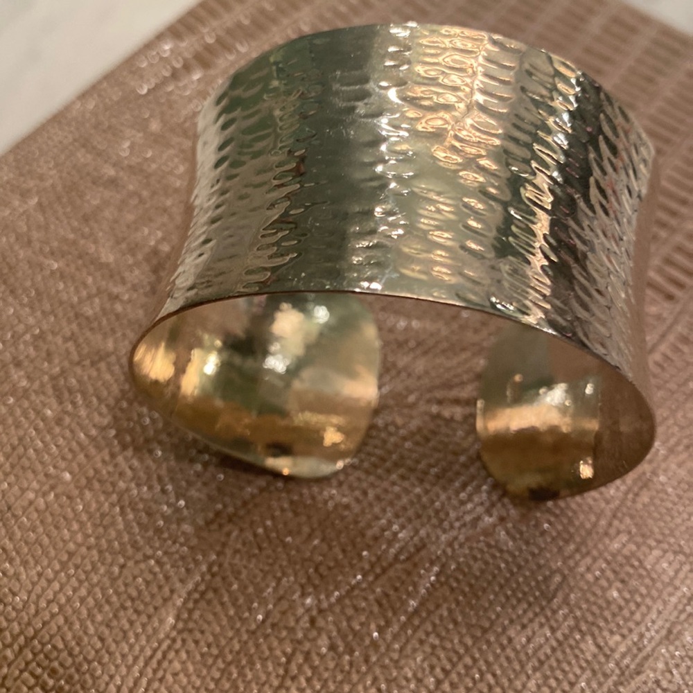 Sterling Silver Hammered Cuff bracelet